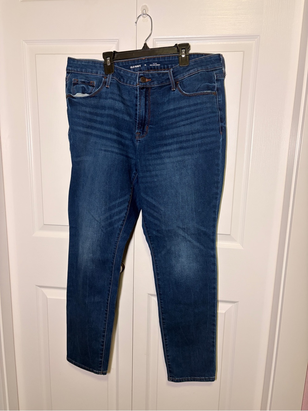 Old Navy Women’s Dark Blue Stretch Skinny Jeans size 14